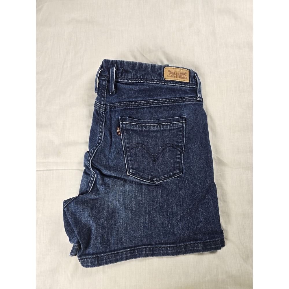 Levi's Mom Shorts Womens 10 Blue Denim Relaxed Fit 5 Pocket Casual Summer